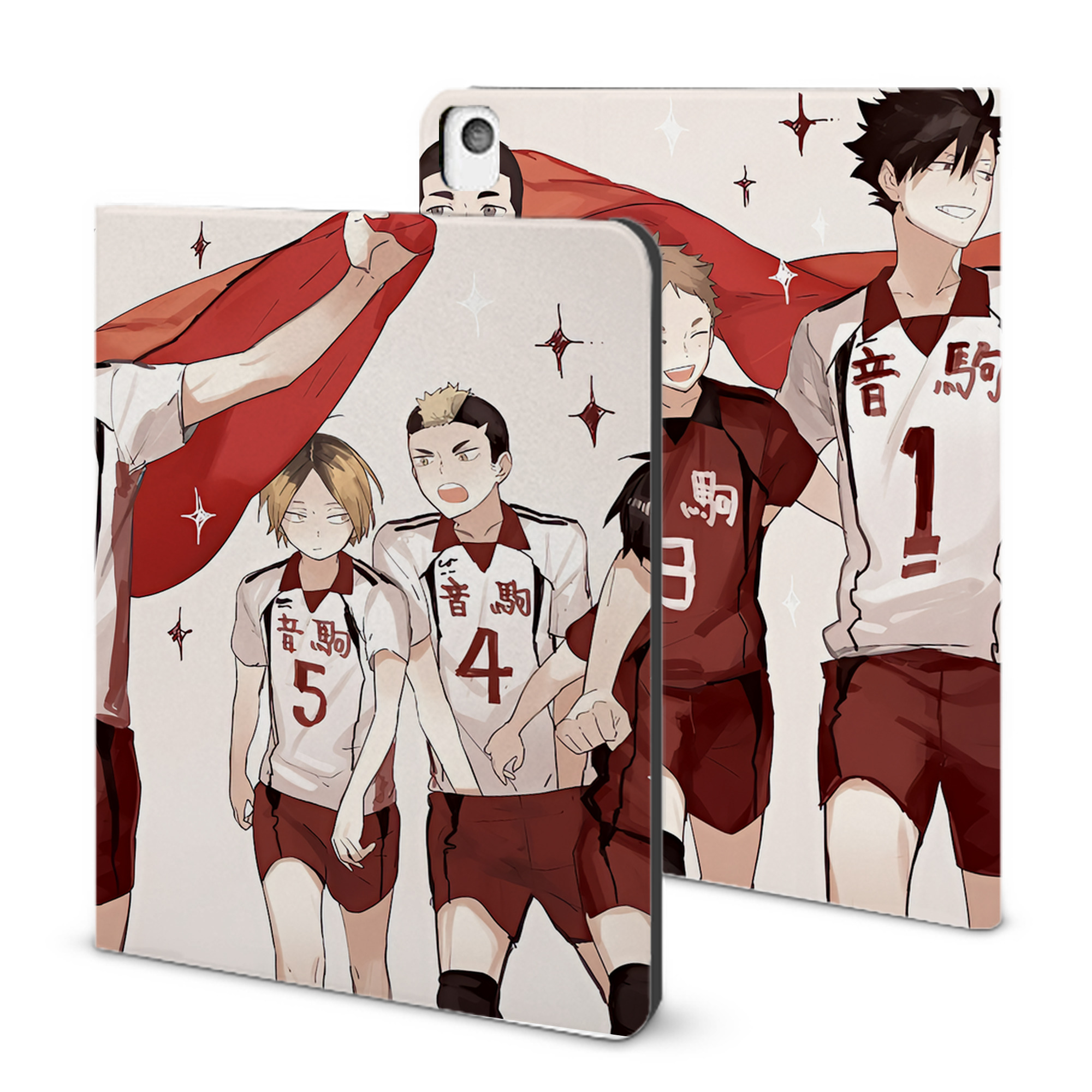 （画像用） ハイキュー!! Haikyu!! IPadケース ペンホルダー付き ブックスタイルデザイン